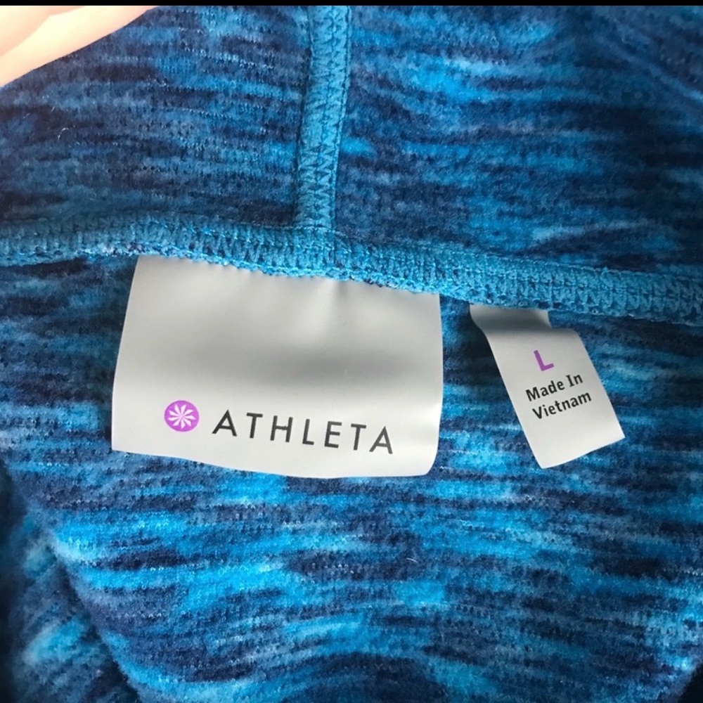 Athleta Tranquility Pullover in Space Dye Blue - Picture 5 of 7
